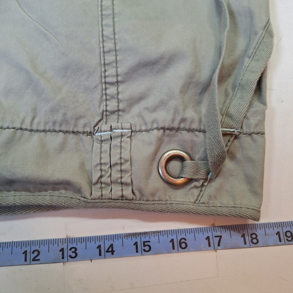 American Eagle Skirt Size 14 Y2K Cargo Mini Sage Green Beach Coastal Boho - Picture 7 of 8
